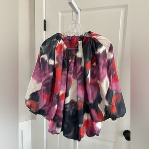 Tia Cibani Multicolored Silk Blouse.
